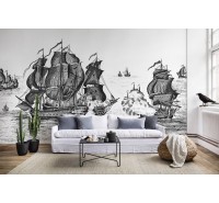 Фотообои Rebel Walls - High Seas, Black - R14501 