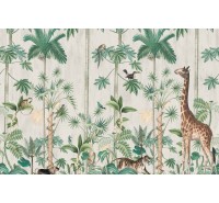 Фотообои Rebel Walls - Giraffe's Stroll - R16791 Фотообои Rebel Walls - Giraffe's Stroll - R16791