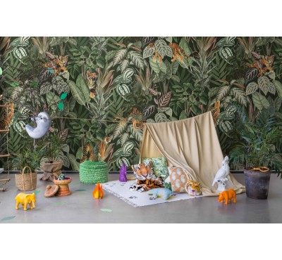 Фотообои Rebel Walls - Mischievous Tigers, Lush - R16812 
