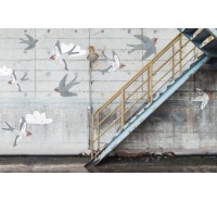 Фотообои Rebel Walls - Stairway Graffiti, Swallow - R16962 