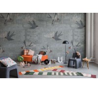 Фотообои Rebel Walls - Concrete Art, Swallow - R16971