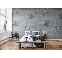 Фотообои Rebel Walls - Concrete Art, Swallow - R16971