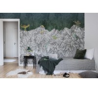 Фотообои Rebel Walls - Dinosaur Mountain, Nightfall - R16992 