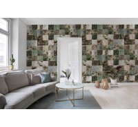 Фотообои Rebel Walls - Birds of Paradise, Tiles - R15071 Фотообои Rebel Walls - Birds of Paradise, Tiles - R15071