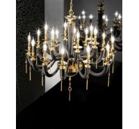 Люстра Euroluce Julienne Black_Gold
