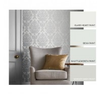 Обои флизелиновые Graham&Brown Established - Antique Gris Wallpaper 105449