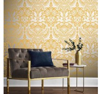 Обои флизелиновые Graham&Brown Established - Desire Saffron Wallpaper 105902