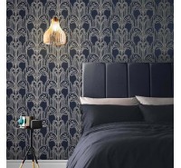 Обои флизелиновые Graham&Brown Established - Art Deco Midnight Wallpaper 105920