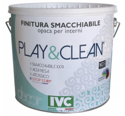 Краска интерьерная IVC Play&Clean