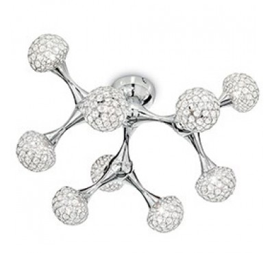 Бра Ideal Lux - Nodi Crystal Pl9 Cromo Бра Ideal Lux - Nodi Crystal Pl9 Cromo