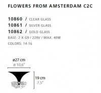 Потолочный светильник Ilfari - Flowers From Amsterdam C2C Потолочный светильник Ilfari - Flowers From Amsterdam C2C