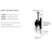 Светильник Ilfari - Sexy Crystals H4+4 Светильник Ilfari - Sexy Crystals H4+4