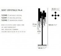 Торшер Ilfari - Sexy Crystals F4+4 Торшер Ilfari - Sexy Crystals F4+4