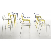 Барный стул Midj - Trampoliere OUT H65 / H75 M Барный стул Midj - Trampoliere OUT H65 / H75 M