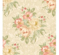 Обои флизелиновые Mayflower Wallpaper -  Painted Flowers Damask MF40300