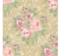 Обои флизелиновые Mayflower Wallpaper -  Painted Flowers Damask MF40300