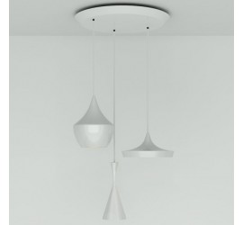 Подвесной светильник Tom Dixon - Beat White Trio Round Pendant System (BLPS01WH-PEUM1)