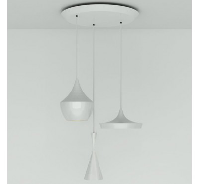 Подвесной светильник Tom Dixon - Beat White Trio Round Pendant System (BLPS01WH-PEUM1)