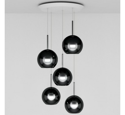 Подвесной светильник Tom Dixon - Copper Black 25cm Round Pendant System (CLPS02BK-PEUM1)