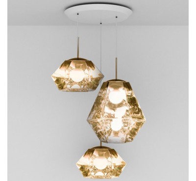 Подвесной светильник Tom Dixon - Cut Gold Trio Round Pendant System (CUS01GO-PEUM1)