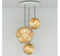 Подвесной светильник Tom Dixon - Etch Brass Trio Round Pendant System (ELPS01B-PEUM1)