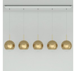 Подвесной светильник Tom Dixon - Mirror Ball Gold 25cm Linear Pendant System (MBPS03G-PEUM1)