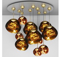 Подвесной светильник Tom Dixon - Melt LED Gold Mega Pendant System (MLMS02G-PEUM1)