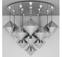 Подвесной светильник Tom Dixon - Top Silver Mega Pendant System (TOMS01-PEUM2)