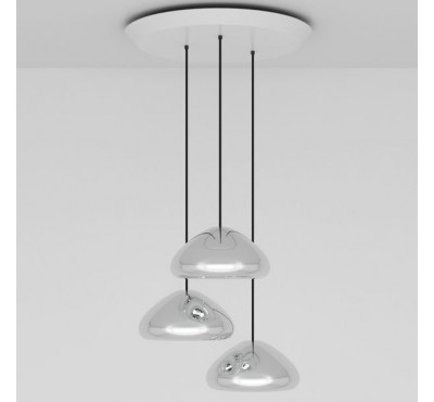 Подвесной светильник Tom Dixon - Void Steel Trio Round Pendant System (VLPS01S-PEUM1)