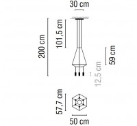 Подвесной светильник Vibia - Wireflow 2 Подвесной светильник Vibia - Wireflow 2