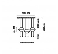 Подвесной светильник Vibia - Wireflow 5 Подвесной светильник Vibia - Wireflow 5