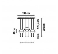 Подвесной светильник Vibia - Wireflow 5 Подвесной светильник Vibia - Wireflow 5
