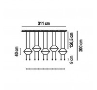 Подвесной светильник Vibia - Wireflow 5 Подвесной светильник Vibia - Wireflow 5