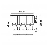 Подвесной светильник Vibia - Wireflow 5 Подвесной светильник Vibia - Wireflow 5