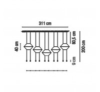 Подвесной светильник Vibia - Wireflow 5 Подвесной светильник Vibia - Wireflow 5