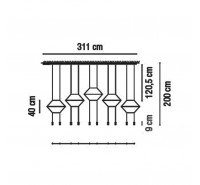 Подвесной светильник Vibia - Wireflow 5 Подвесной светильник Vibia - Wireflow 5