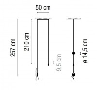 Подвесной светильник Vibia - Wireflow 6 Подвесной светильник Vibia - Wireflow 6