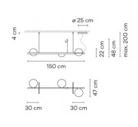 Светильник Vibia - Palma Hanging Horizontal Светильник Vibia - Palma Hanging Horizontal