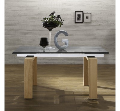 Стол обеденный Zamagna - Glass Legno T1161 Стол обеденный Zamagna - Glass Legno T1161